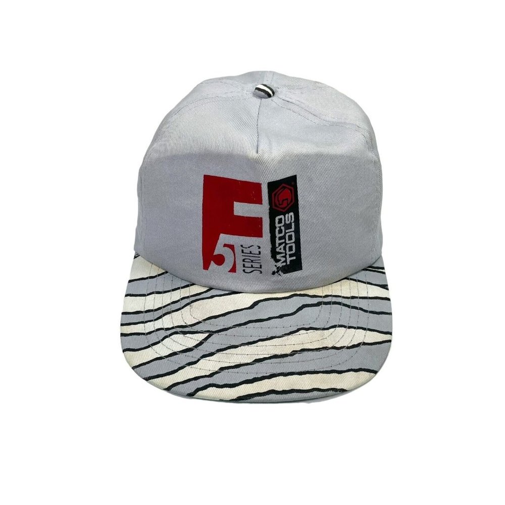 Vintage Matco Tools F5 Series SnapBack Trucker Hat Cap- Zebra Stripes
